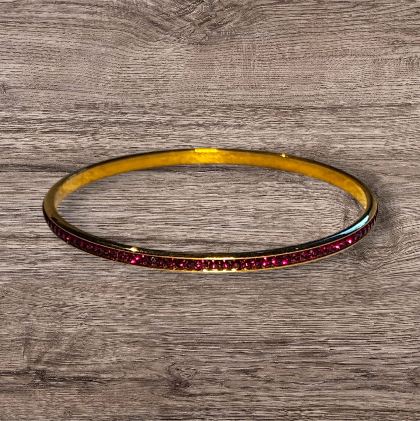 Crystal Bangle (24K gold-plate)